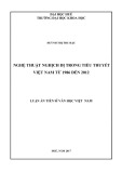 Luận án tiến sĩ Văn học Việt Nam: Nghệ thuật nghịch dị trong tiểu thuyết Việt Nam từ 1986 đến 2012