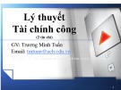 Bài giảng Lý thuyết Tài chính công: Chương 1 - Trương Minh Tuấn