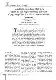 Hoàn thiện chiến lược phát triển ngành du lịch Việt Nam trong bối cảnh Cộng đồng Kinh tế ASEAN được thành lập