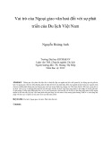 Luận văn Thạc sỹ chuyên ngành Du lịch: Vai trò của ngoại giao văn hoá đối với sự phát triển của du lịch Việt Nam