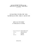 Khóa luận tốt nghiệp cử nhân quản lý văn hóa: Sự giao thoa văn hóa Việt – Hoa tại miếu quan công – Hội An – Quảng Nam