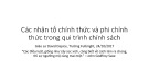 Bài giảng Các nhân tố chính thức và phi chính thức trong qui trình chính sách