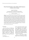 Moral hazard problems under public health insurance evidence from Vietnam