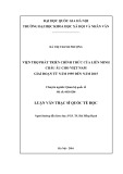 Luận văn Thạc sĩ Quan hệ quốc tế: Viện trợ phát triển chính thức của Liên minh Châu Âu cho Việt Nam giai đoạn từ năm 1995 đến năm 2015