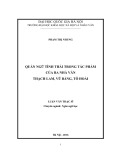 Luận văn Thạc sĩ Ngôn ngữ học: Quán ngữ tình thái trong tác phẩm của ba nhà văn Thạch Lam, Vũ Bằng, Tô Hoài