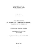 Luận văn Thạc sĩ Quản lý Giáo dục: Quản lý hoạt động bồi dưỡng đội ngũ cán bộ Đoàn chuyên trách thành phố Phủ Lý, tỉnh Hà Nam