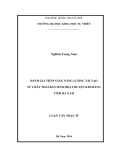 Luận văn Thạc sĩ Khoa học Môi trường: Đánh giá tiềm năng năng lượng tái tạo từ chất thải rắn sinh hoạt huyện Kim Bảng, tỉnh Hà Nam