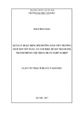 Luận văn Thạc sĩ Quản lý Giáo dục: Quản lý hoạt động bồi dưỡng giáo viên trường mầm non Yên Ngưu, xã Tam Hiệp, huyện Thanh Trì, thành phố Hà Nội theo chuẩn nghề nghiệp