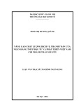 Luận văn Thạc sĩ Tài chính ngân hàng: Nâng cao chất lượng dịch vụ thanh toán tại Ngân hàng TMCP Đầu tư và phát triển Việt Nam