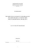 Tóm tắt Luận văn Thạc sĩ Sư phạm: Phát triển năng lực giải quyết vấn đề thông qua dạy học chương hóa học và vấn đề phát triển, kinh tế, xã hội, môi trường - Hóa học lớp 12