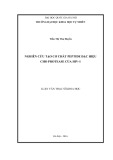 Tóm tắt Luận văn Thạc sĩ Khoa học: Nghiên cứu tạo cơ chất peptide đặc hiệu cho protease của HIV-1