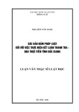 Tóm tắt Luận văn Thạc sĩ Luật học: Các bảo đảm pháp luật đối với việc thực hiện kết luận thanh tra – qua thực tiễn tỉnh Bắc Giang