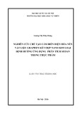 Tóm tắt Luận văn Thạc sĩ Khoa học: Nghiên cứu chế tạo cảm biến điện hóa nền vật liệu graphen kết hợp nano kim loại định hướng ứng dụng phân tích sudan trong thực phẩm