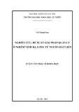 Tóm tắt Luận văn Thạc sĩ Khoa học: Nghiên cứu, đề xuất giải pháp quản lý ô nhiễm vịnh Hạ Long từ nguồn đất liền