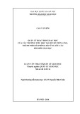 Tóm tắt Luận văn Thạc sĩ Giáo dục: Quản lý hoạt động dạy học của các trường Tiểu học tại huyện Tiên Lãng, thành phố Hải Phòng đáp ứng yêu cầu đổi mới giáo dục