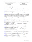 Đề thi thử THPT Quốc gia lần 2 môn Toán năm 2017 - Trường THPT chuyên Lê Quý Đôn