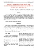 Khảo sát ảnh hưởng của chế độ sấy đến chất lượng bánh phồng tôm trắng tại công ty cổ phần thực phẩm Bích Chi