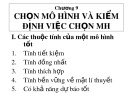 Bài giảng Kinh tế lượng - Chương  9: Chọn mô hình và kiểm định việc chọn mô hình (18 tr)