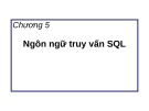 Bài giảng môn học Cơ sở dữ liệu - Chương 5: Ngôn ngữ truy vấn SQL