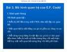 Bài giảng Cơ sở dữ liệu: Bài 3 - ThS. Vũ Văn Định