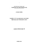 Luận án Tiến sĩ: Nghiên cứu ngành hàng lợn thịt trên địa bàn tỉnh Hưng Yên