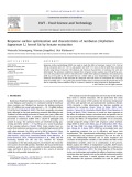 Response surface optimization and characteristics of rambutan (Nephelium lappaceum l.) kernel fat by hexane extraction