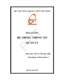 Bài giảng Hệ thống thông tin quản lý - Lê Thị Ngọc Diệp