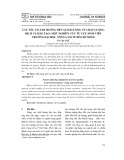 Các yếu tố ảnh hưởng đến sự hài lòng về chất lượng dịch vụ đào tạo: một nghiên cứu từ cựu sinh viên trường Đại học Nông Lâm tp Hồ Chí Minh