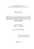 Luận văn Thạc sĩ Nhân học: Hôn nhân của người Việt ở làng Vạn Chài theo Công giáo xã Yên Nhân, huyện Ý Yên, tỉnh Nam Định