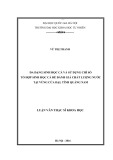 Luận văn Thạc sĩ Khoa học: Đa dạng sinh học cá và sử dụng chỉ số tổ hợp sinh học cá để đánh giá chất lượng nước tại vùng Cửa Đại, tỉnh Quảng Nam