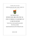 Tóm tắt Luận văn Thạc sĩ khoa học: Đánh giá thực hiện công việc tại Công ty TNHH Đầu tư Hà Đô hiện nay và một số giải pháp