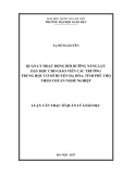 Luận văn Thạc sĩ Quản lý giáo dục: Quản lý hoạt động bồi dưỡng năng lực dạy học cho giáo viên các trường trung học cơ sở huyện Hạ Hòa, tỉnh Phú Thọ theo Chuẩn nghề nghiệp