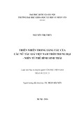 Tóm tắt Luận văn Thạc sĩ Văn học: Thiên nhiên trong sáng tác của các nữ tác giả Việt Nam thời trung đại - nhìn từ phê bình sinh thái