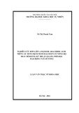 Luận văn Thạc sĩ Khoa học: Nghiên cứu đơn lớp Langmuir Arachidic Acid (AA) trên các dung dịch muối halogen có nồng độ thay đổi bằng kỹ thuật quang phổ học dao động tần số tổng