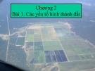 Bài giảng Khoa học đất - Chương 2: Các yếu tố hình thành đất