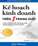  kế hoạch kinh doanh trên một trang giấy: phần 2