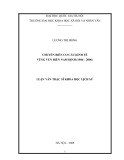 Luận văn Thạc sĩ Khoa học: Chuyển biến cơ cấu kinh tế vùng ven biển Nam Định (1986-2006)