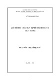 Tóm tắt Luận văn Thạc sĩ Lịch sử: Quá trình tổ chức trận tập kích sân bay Cát Bi (ngày 07-3-1954)