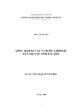 Tóm tắt Luận văn Thạc sĩ Văn học: Song tinh bất dạ và bước khởi đầu của truyện Nôm bác học