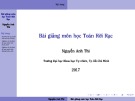 Bài giảng Toán rời rạc: Chương 4 - Nguyễn Anh Thi