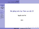 Bài giảng Toán cao cấp C2: Chương 1 - Nguyễn Anh Thi