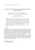 The Photon - Drag Effect in Rectangular Quantum Wire with An Infinite Potential
