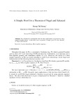 A Simple Proof for a Theorem of Nagel and Schenzel