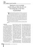 Đánh giá vai trò của kênh truyền thông tại điểm bán đối với thị trường bán lẻ Việt Nam