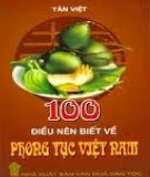  100 điều nên biết về phong tục việt nam: phần 2 - nxb văn hóa dân tộc