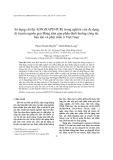 Sử dụng chỉ thị ADN (RAPD-PCR) trong nghiên cứu đa dạng di truyền nguồn gen Đảng sâm góp phần định hướng công tác bảo tồn và phát triển ở Việt Nam