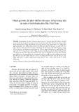 Đánh giá mức độ phơi nhiễm siloxanes từ bụi trong nhà tại một số tỉnh thành phía Bắc,Việt Nam