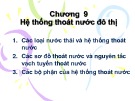 Bài giảng Cấp thoát nước (Phần 2): Chương 9 - ĐH Xây dựng