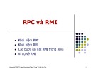 Bài giảng Lập trình mạng: RPC và RMI - Bùi Minh Quân