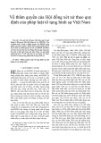 Về thẩm quyền của Hội đồng xét xử theo quy định của pháp luật tố tụng hình sự Việt Nam
